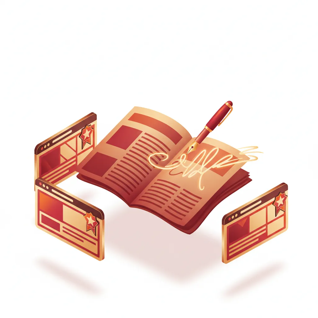 Guest posting concept with article publishing on authority websites