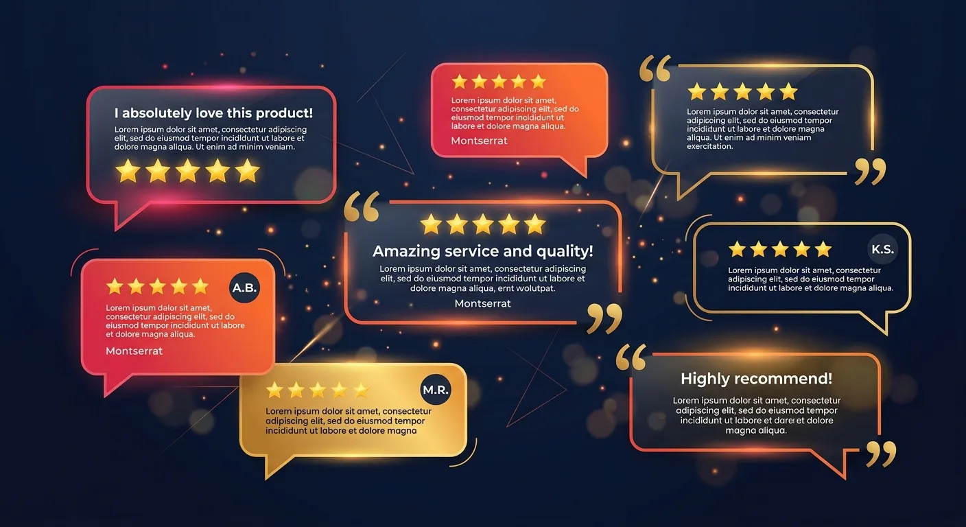 Client reviews and testimonials